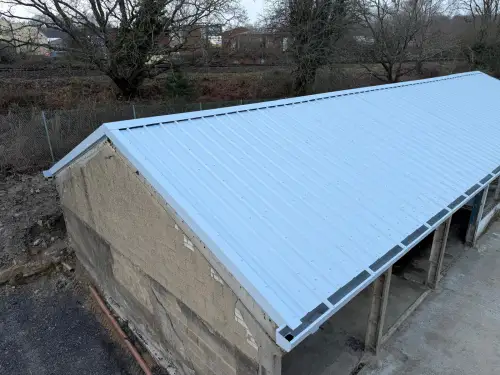 Click Here To Enlarge This Photo Of Asbestos Strip & Re Sheet to Kingspan Composite Roofing System