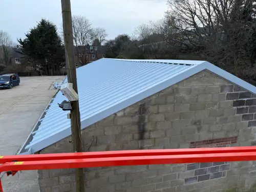 Click Here To Enlarge This Photo Of Asbestos Strip & Re Sheet to Kingspan Composite Roofing System