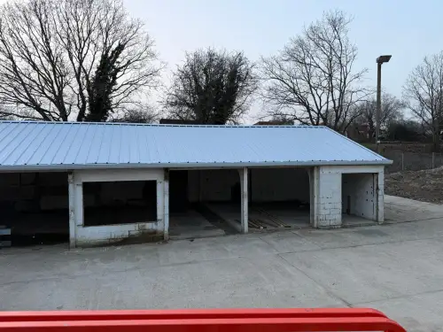 Click Here To Enlarge This Photo Of Asbestos Strip & Re Sheet to Kingspan Composite Roofing System