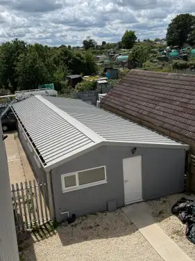 Click Here To Enlarge This Photo Of 100mm Kingspan Composite Roof Installation