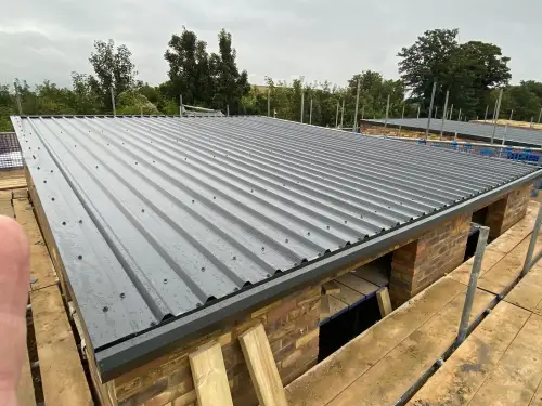 Click Here To Enlarge This Photo Of Strip & Re-Sheet of 100mm Kingspan Composite Wall Panels