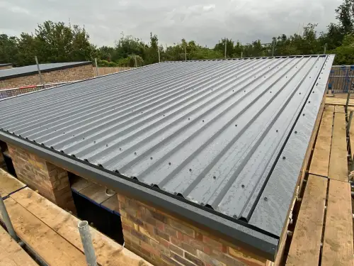 Click Here To Enlarge This Photo Of Strip & Re-Sheet of 100mm Kingspan Composite Wall Panels