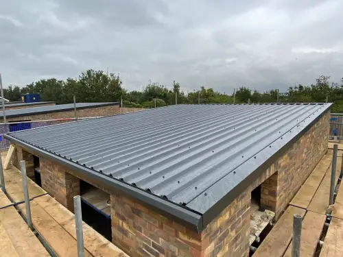 Click Here To Enlarge This Photo Of Strip & Re-Sheet of 100mm Kingspan Composite Wall Panels