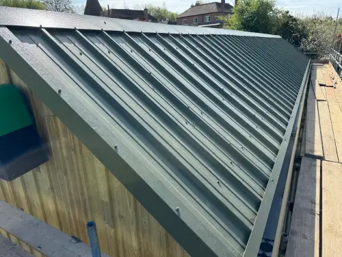 Click Here To Enlarge This Photo Of Single Skin Anti-Condensation Roofing