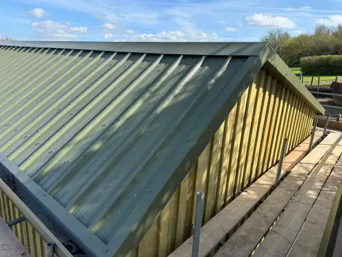 Click Here To Enlarge This Photo Of Single Skin Anti-Condensation Roofing
